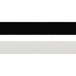 Лента эластичная 25 мм  1 мм 9с768 Б башмачная 20 м тканая белый