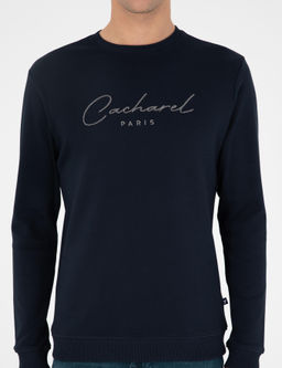Темно-синий свитшот стандартного кроя - Cacharel фото 6