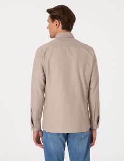 Vizon Oxford Slim Fit Kolay _t_lenebilir G_mlek - Pierre cardin фото 5