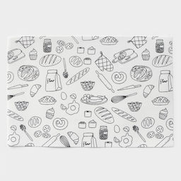 Салфетки сервировочные на стол Доляна Kitchen, 4 шт., 45×30 см, белые