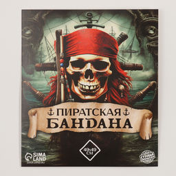 Бандана «Настоящий пират», 50×50 см