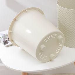 Кашпо для цветов со вставкой «Этна», 9.5 л, d=28 см, h=27 см, белое