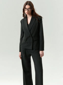 Двубортный жакет из костюмной шерсти, ML804/misak