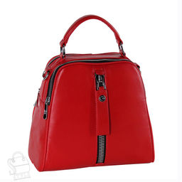 Рюкзак женский кожаный 99451 red Velina Fabbiano-Safenta/30 в Новосибирске
