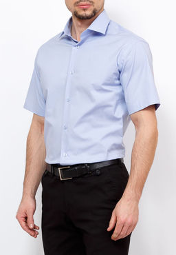 Сорочка мужская короткий рукав GREG 220/107/6403/Z STRETCH  фото 3