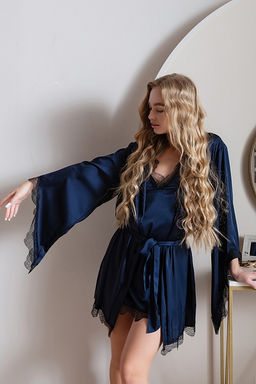 7206 халат тёмно-синий