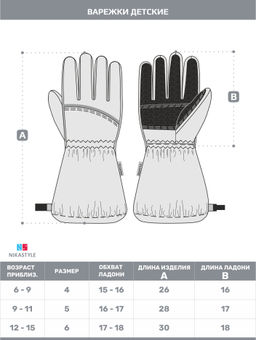 Перчатки 15з17524 черный - Nikastyle фото 21