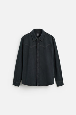 WESTERN DENIM SHIRT - Zara фото 7