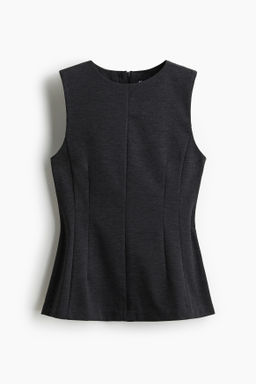 Top en punto roma con peplum - H&m фото 2