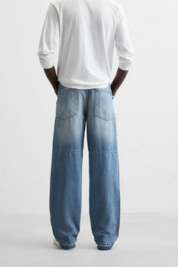 REWORKED RELAXED FIT JEANS - Zara фото 3