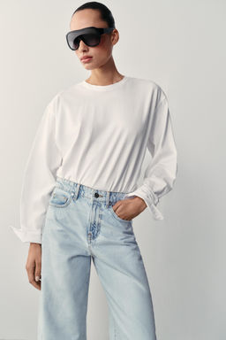 JEANS Z1975 BARREL TIRO ALTO / Azul claro - Zara фото 3