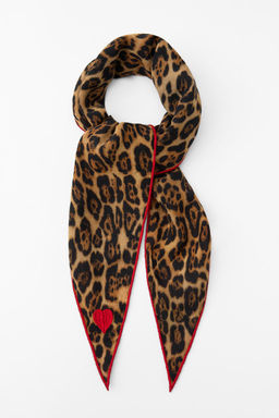 ANIMAL PRINT EMBROIDERED BANDANA - Zara фото 3