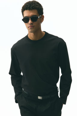 Camiseta de manga larga en punto Loose Fit - H&m фото 5