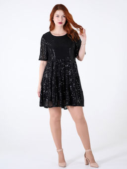 Платье блестящее черное - Almond фото 6