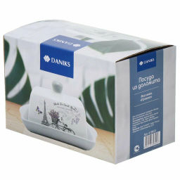 Масленка с крышкой Прованс, доломит (419423) /DANIKS/  фото 5