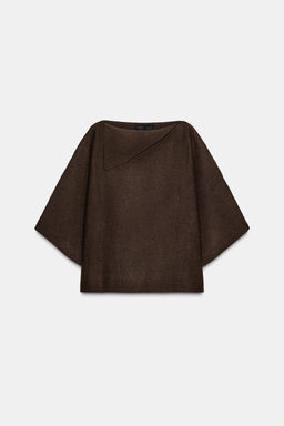 JERSEY PUNTO CUELLO SOLAPA / Marr?n - Zara фото 6