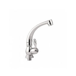 Смеситель для кухни "LEDEME" "однорукий", рычаг, лит.нос, силумин L4196