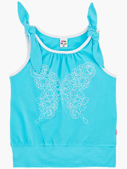 Футболка-топ UD 0359 голубой/белый кант - Mini maxi фото 15