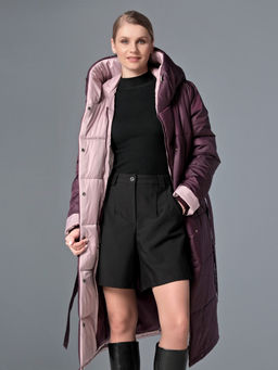 25414 Пальто ежевика - Dizzyway фото 4