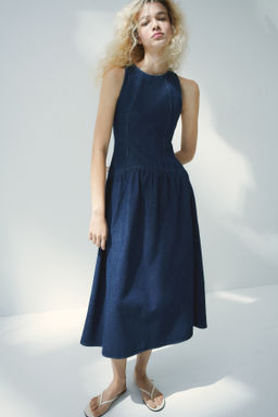 Flared-skirt denim dress - H&m фото 7