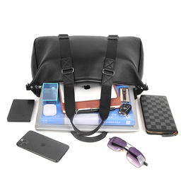 Дорожная сумка, кожа, MIRONPAN 1147 Черный