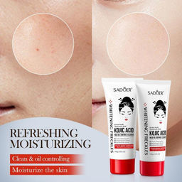 SADOER Мягкое осветляющее и очищающее средство для лица с койевой кислотой 100г  фото 4