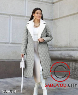 женская стеганная длинная куртка - Bruno фото 3