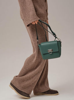 Сумка кожаная через плечо Azaro 3520 мутный минт