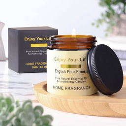 Ароматическая свеча в банке «Английская груша и фрезия», 6×6.5 см