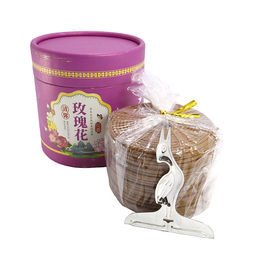 Благовония Спирали малый тубус Роза 48 спиралей