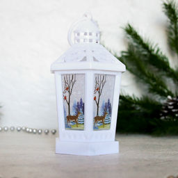 Фонарь светодиодный 14 см / VFR-108-A /уп 12/120/новогодний/белый - Галеонтрейд фото 5