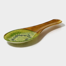 Подставка под ложку Доляна «Романтичный киви», 23.5×8.3×1.5 см, стекло