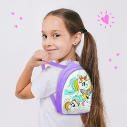 Рюкзак раскраска Единороги