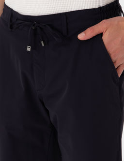 Lacivert Slim Fit Beli Lastikli Ba_c_kl_ Dokuma _ort