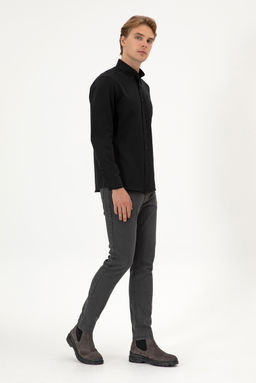 Erkek Siyah Uzun Kollu Basic G_mlek Sepette S_rpriz _ndirim - U.s. polo assn фото 4