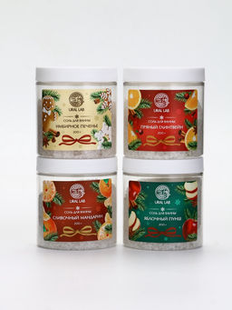 Соль для ванны с ароматом имбирного печенья, 200 г, URAL LAB