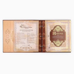 Родословная книга с рамкой под фото «Семейная летопись», 50 листов, 21.5×23.7 см