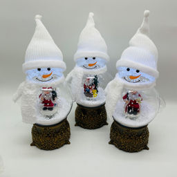 Новогодний декор Ночник - Снеговик с Дедом Морозом 35 см (арт. 7047-1АВС) в ассортименте - Ип лебедев о.ю фото 5