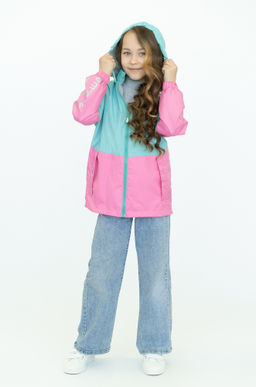 Ветровка детская для девочки мятарозовый