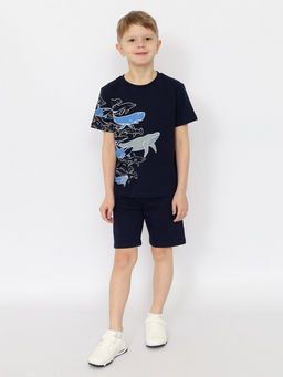 CRB wear/CSKB 63790-41-402 Футболка для мальчика,темно-синий/Ex.Cherubino  фото 2