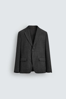 HOUNDSTOOTH TEXTURED BLAZER - Zara фото 8