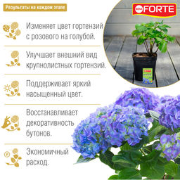 Средство сухое для изменения цвета гортензий "Bona Forte" Радуга пак.100г