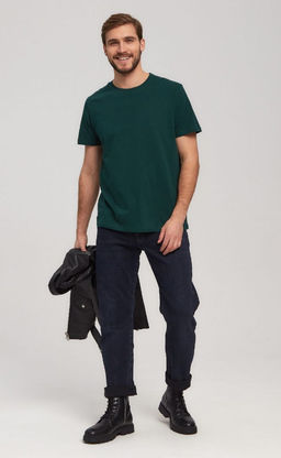 Футболка F911-6000b d.green - Fine joyce фото 2