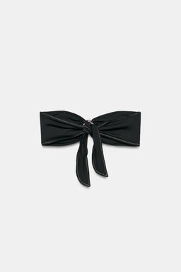 TOP BIKINI BANDEAU PIEZA MET?LICA / Negro - Zara фото 11