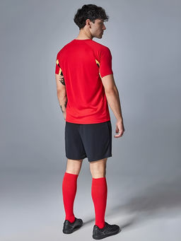 Футбольная форма KELME Short-Sleeved Football Suit (Red/Black)