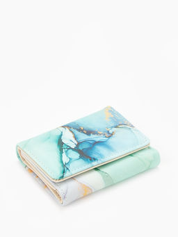 Кошелёк женский на кнопке, 10?1.5?8 см, с принтом, розовый