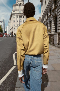 FAUX SUEDE BOMBER JACKET - Zara фото 6