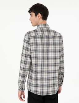Gri Ekose Regular Fit Uzun Kollu G_mlek - Pierre cardin фото 5