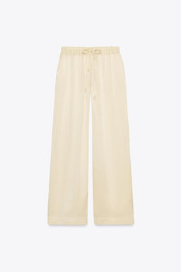 ZW COLLECTION 100% SILK PYJAMA TROUSERS - Zara фото 2