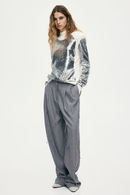 Top de lentejuelas con hombreras - H&m фото 2